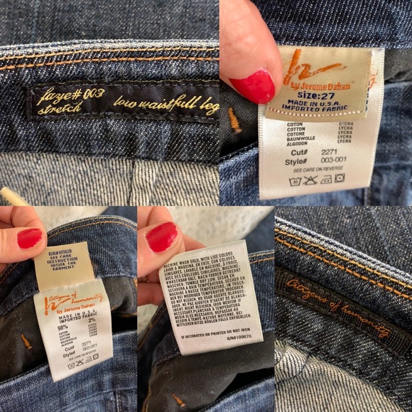 Citizen of Humanity Faye Jeans low #003 sz 27 - Picture 15 of 15
